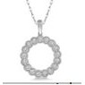 Jilco Inc. White Gold Diamond Circle Necklace