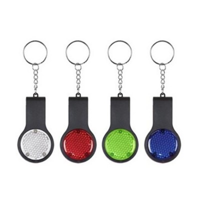 Safety Swivel Reflector LED Keychain