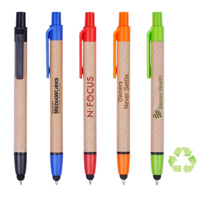 ECO Ballpoint Pen with Stylus