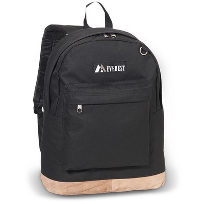 Everest Suede Bottom Backpack, Black