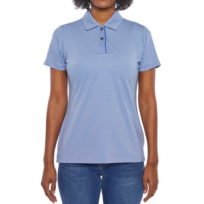 Ladies Hampton Micro Stripe Polo