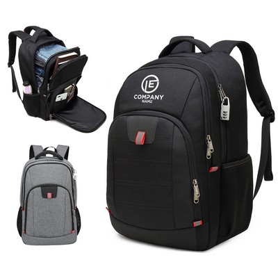 Utility 17" Anti-Theft Business Laptop Backpack