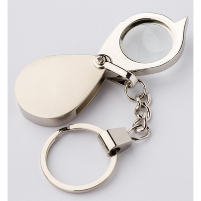 Portable Folding Jewelry 10X Magnifier Eyes Glass Loupe Lens