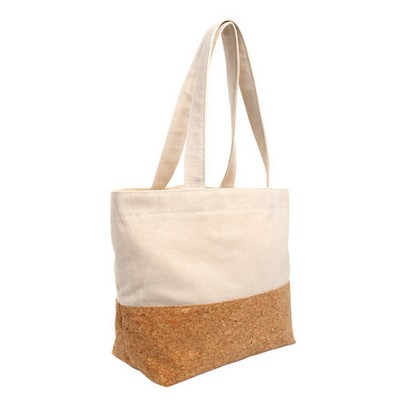 Cork Base Canvas Tote Bag