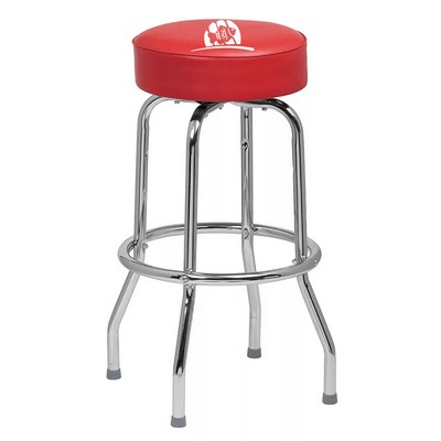 Single Ring Swivel Backless Bar Stool