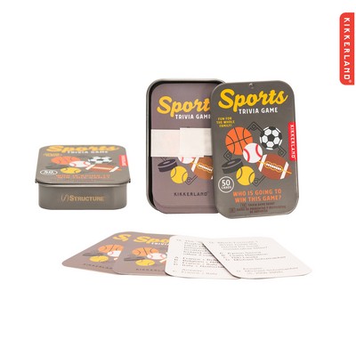 Kikkerland Sports Trivia Tin