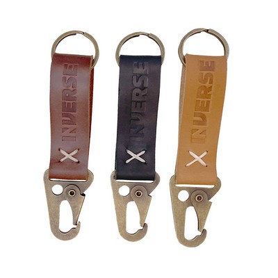 Leather Carabiner Keychain