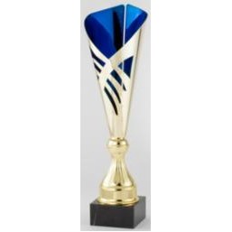 18" Assembled Gold/Blue Cup Award