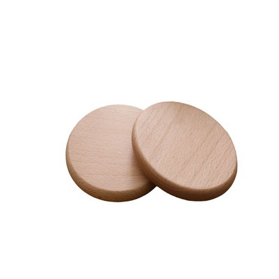 Flat Style Beech Wood Coaster