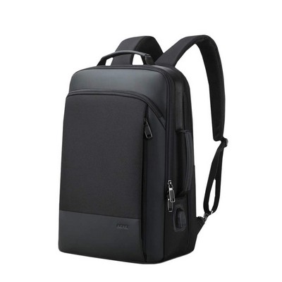 Anti Theft Waterproof Laptop Backpack With USB Charging