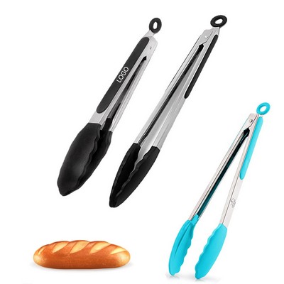 10.8" Silicone Tongs