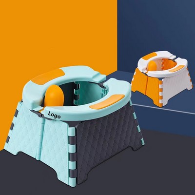 Portable Potty Training Seat for Toddler Kids Travel Collapsible Potty