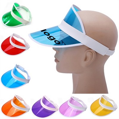 Clear Plastic Sun Visor Hat