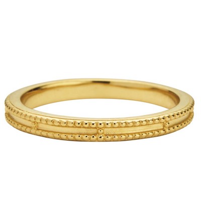 Jilco Inc. 14K Yellow Gold Vermeil Eternal Milgrain Ring