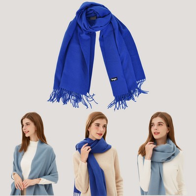 Large Soft Cashmere Feel Shawls Wraps Light Scarf