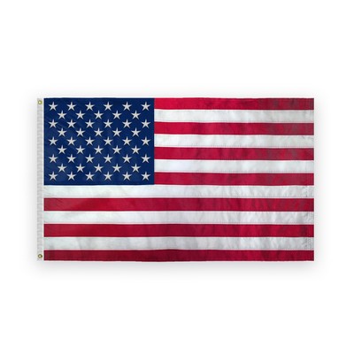 4'X6' Cotton 1ply USA Embroidered Flag;