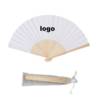 Hand Held Bamboo Folding Fan