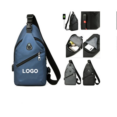 Water Resistant Crossbody Sling Backpack