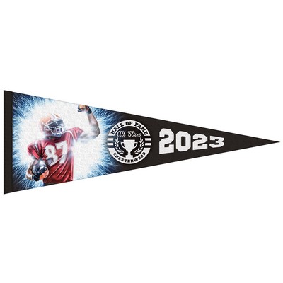 9" x 24" Custom Printed Soft Felt Pennant