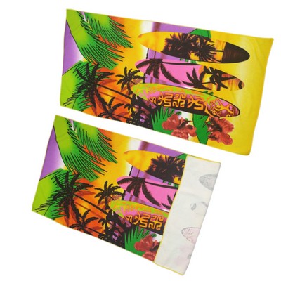 30" x 60" Micro fiber beach Towel-Full-Color print on 1 side