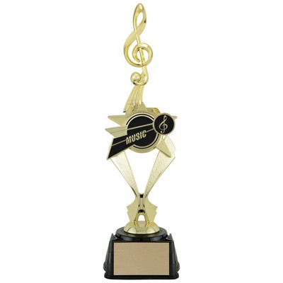 Bullseye Music - Riser Award Trophy, 1"