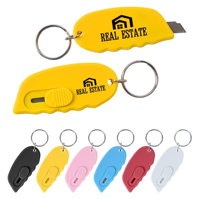 Retractable Knife with Keychain