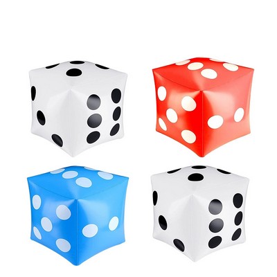 Multicolor Creative Dice Shaped Inflatable Cube for Beaches and Parks