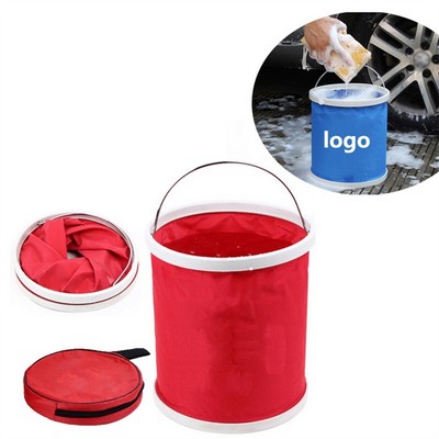 Foldable Water Bucket W/ Pouch