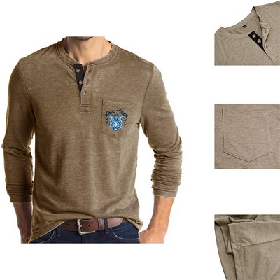 Long Sleeve Henley Top