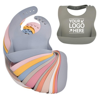 Comfortable Soft Waterproof Silicone Baby Bib