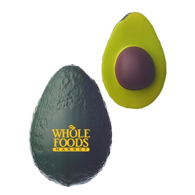 Union Printed - Avocado Shaped Stress Balls with 1-Color Logo