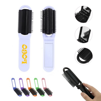 Foldable Makeup Mirror With Comb