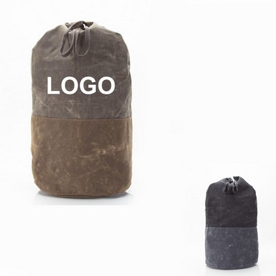 Waxed Canvas Laundry Duffel