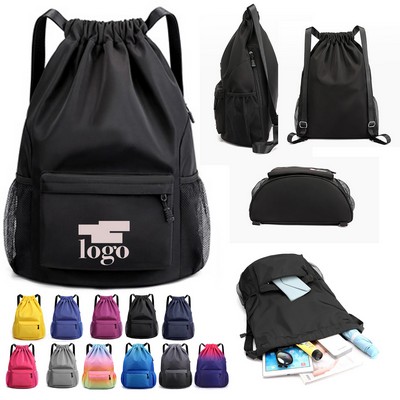 Drawstring Sports Backpack Bag