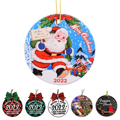 Clear Acrylic Christmas Ornament