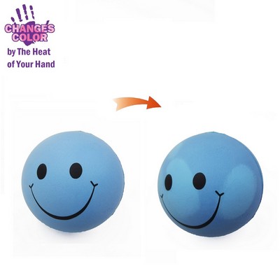 Mood Smiley Face Stress Ball Color Changing PU Ball