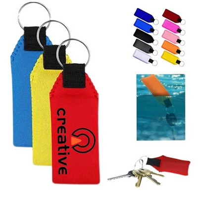 Floating Waterproof Floatable Foam Neoprene Keychain