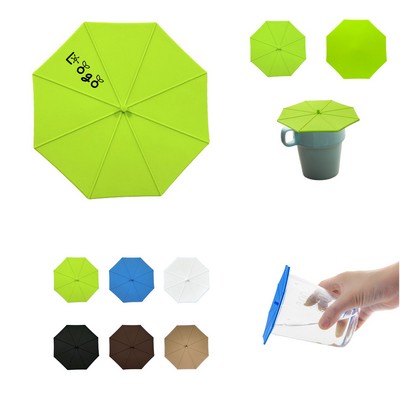 Umbrella Shaped Sealed Silicone Mug Lid