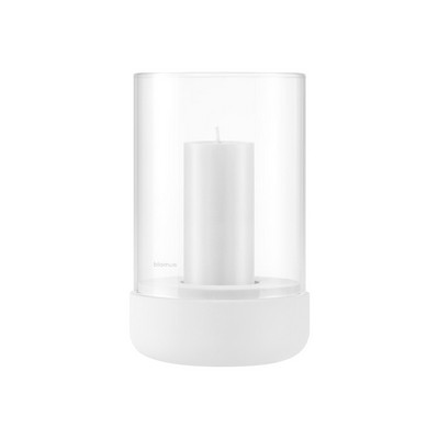 blomus Calma Medium Lily White Hurricane Lamp