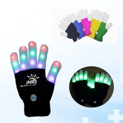 Gloves with LED lights