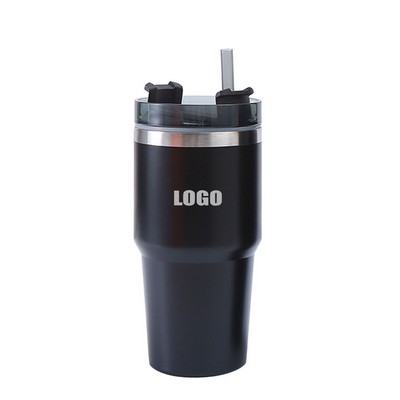 20 Oz. Stainless Steel Cups Mug With Straw