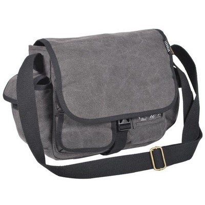 Everest Small Studry Canvas Messenger Bag