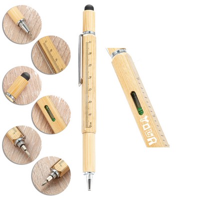 Bamboo Multi-function Tool Pen