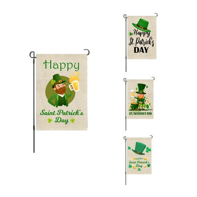 Full Color Printed Linen Garden Flag