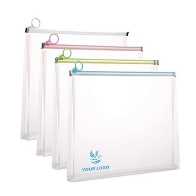 Clear Zip Plastic Envelopes A4 Folder Expanding Envelope