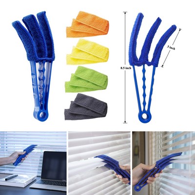 Window Blind Cleaner with Five Microfiber Sleeves