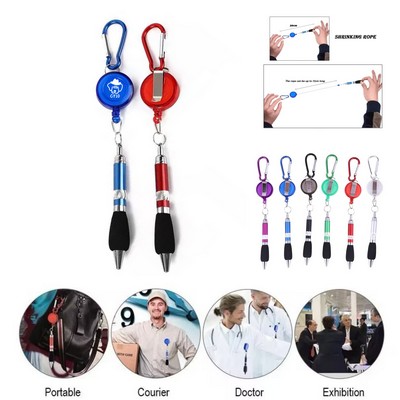 3 In 1 Handy Retractable Badge Reel Pen