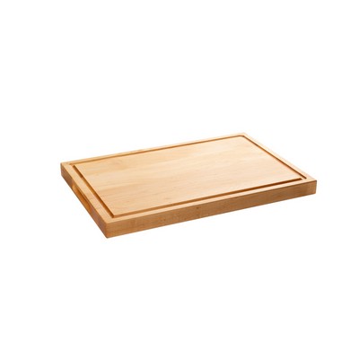 Maple butcher block with juice groove and intended handles 18x12x1-1/4