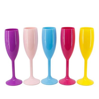 6 Oz Plastic Champagne Glasses