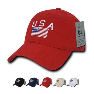 America USA Flag Classic Dad Hat